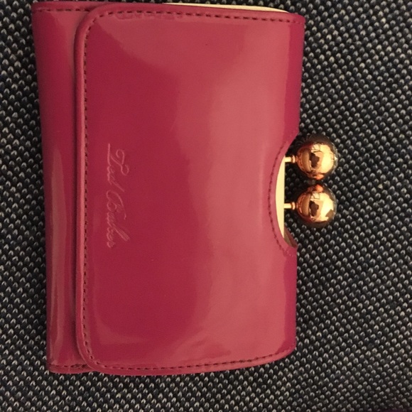 Ted Baker Handbags - Ted Baker kiss clasp jewel wallet small fold pink